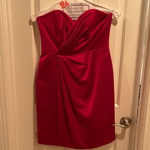 David’s bridal strapless dress